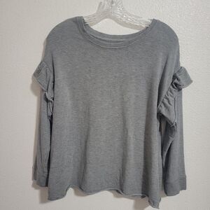 Ugg oversized ruffle raw hem size medium